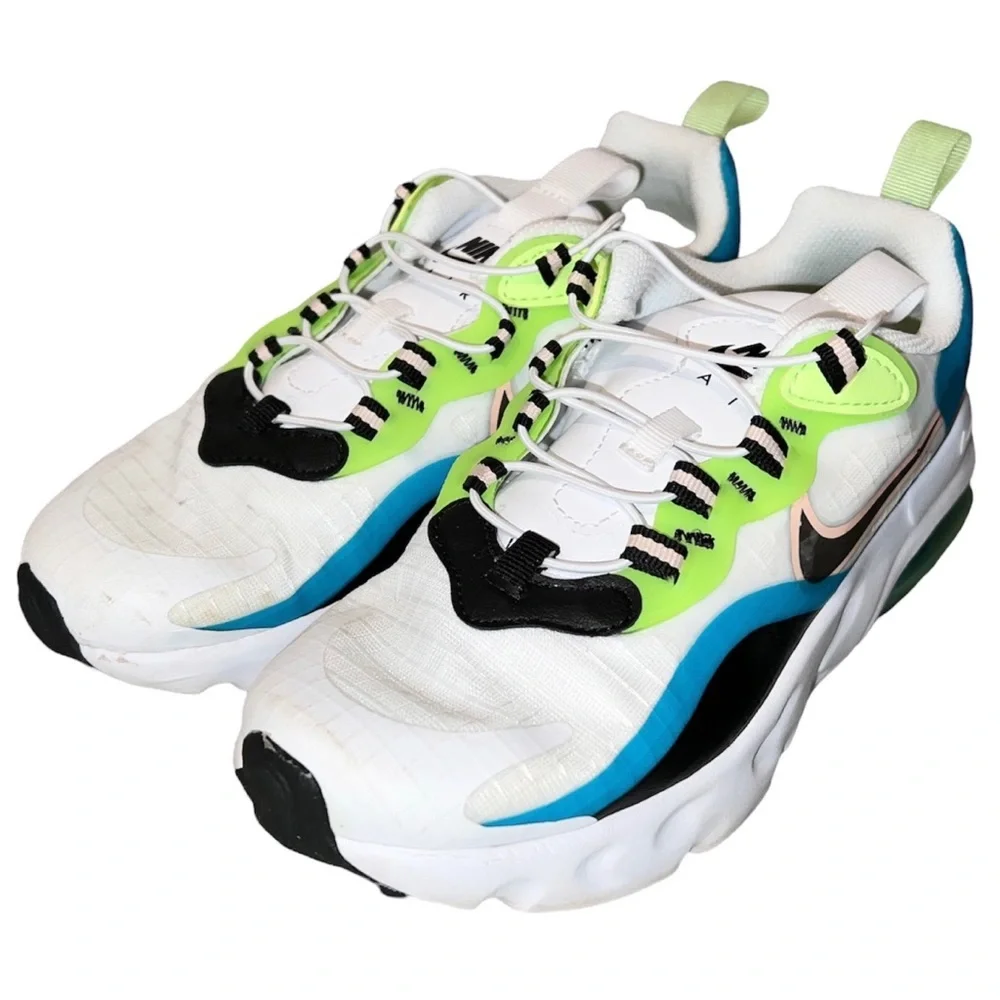 Nike Air Max React SE PS Shoes Kids Size 2.5Y White